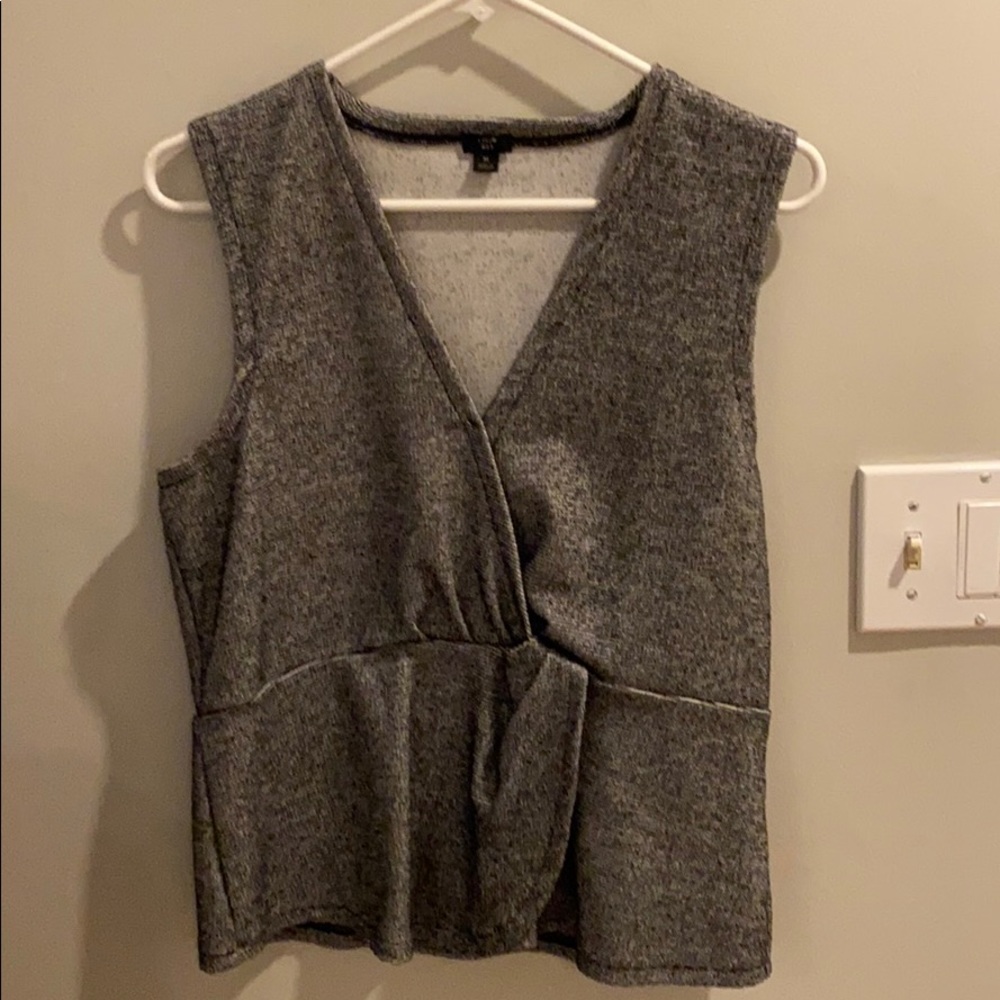 Jcrew black sleeveless top size M